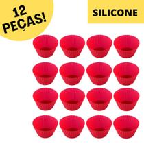 Kit 12 Formas Silicone Cupcake Forminhas Bolo Muffin Petit - Unyhome