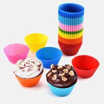 Kit 12 Formas Silicone Mini Cupcake Bolo Muffin Assadeira - BIG HOME