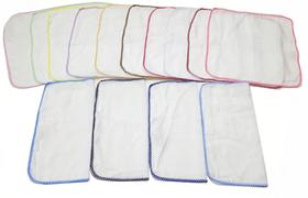 Kit 12 Fralda Boca 33x33 Pinte E Borde Com Croche Kit 12 Fralda Boca 33x33 Pinte E Borde Com Croche