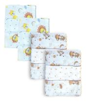 Kit 12 Fraldinha Paninho Fralda Pano Babete De Boca Bebe