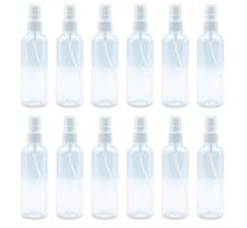 Kit 12 Frasco Borrifador Válvula Spray Álcool Perfume 100 ml