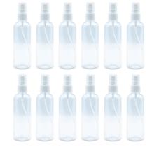 Kit 12 Frasco Borrifador Válvula Spray Álcool Perfume 100 Ml