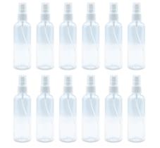 Kit 12 Frasco Borrifador Válvula Spray Álcool Perfume 100 Ml