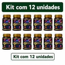 Kit 12 Frascos de Vegetal 15 com 15 Cápsulas Suplemento Alimentar 500mg