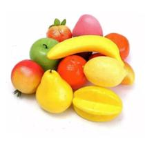 Kit 12 Frutas Artificiais Decorativas Tamanho Natural Rio T. Kit 12 Frutas Artificiais Decorativas Tamanho Natural Rio T.