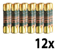 Kit 12 Fusivel Tipo Cartucho De Latão 30a /250v Porcelanas