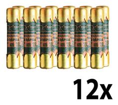 Kit 12 Fusivel Tipo Cartucho De Latão 60a /250v Porcelanas