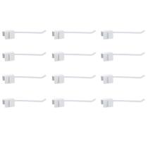 Kit 12 Gancheiras Simples 25Cm Branco - Amapa