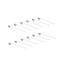 KIT - 12 ganchos simples Branco - Sa Gondolas KIT - 12 ganchos simples Branco - Sa Gondolas
