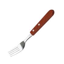 Kit 12 Garfo de Mesa Com Cabo de Madeira Kit 12 Garfo de Mesa Com Cabo de Madeira