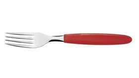 Kit 12 Garfo Mesa Tramontina Ipanema Inox Vermelho
