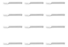 Kit 12 Garfo Trinchante Aço Inoxidável 33 Cm Baccani