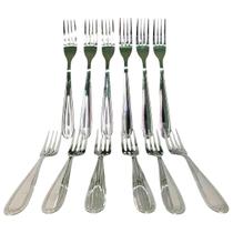 Kit 12 Garfos De Mesa De Aço Inox 19 Cm Linha Ashoria