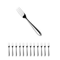 KIT 12 Garfos De Mesa Jantar de Aço Inox 19CM KIT 12 Garfos De Mesa Jantar de Aço Inox 19CM