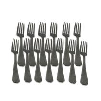 Kit 12 Garfos de Mesa para cozinha casa decoração comida elegância restaurante eventos em aço Inox