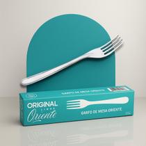 Kit 12 Garfos Mesa Premium Aço Inox Restaurante Bar Buffet Cor:CINZA