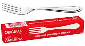 Kit 12 Garfos Sobremesa América Talheres - Original Line