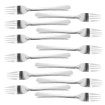 Kit 12 Garfos Sobremesa Inox 16cm Restaurante Buffet Bar