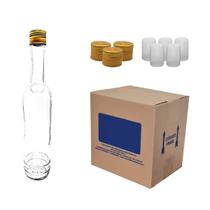 Kit 12 Garrafas Vidro 500ml Tampas Alumínio 31MM c/ Lacre Kit 12 Garrafas Vidro 500ml Tampas Alumínio 31MM c/ Lacre