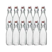 Kit 12 Garrafas Vidro Tampa Hermética 500ml Bormioli Rocco Kit 12 Garrafas Vidro Tampa Hermética 500ml Bormioli Rocco