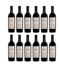 Kit 12 Garrafas Vinho Tinto Seco Bordô Vinícola Masotti