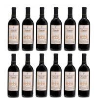 Kit 12 Garrafas Vinho Tinto Suave Bordô Vinícola Masotti