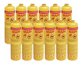 Kit 12 Gás Mapp Pro R35539 Rothenberger Para Maçarico 400g