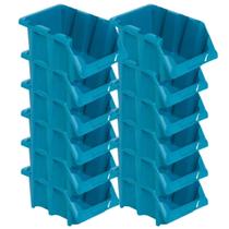 Kit 12 gavetas número 5 vonder azul