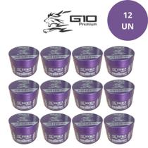Kit 12 Gel Cera Hidratante Para Cabelo Alta Fixação - G10