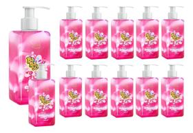 Kit 12 Gel Hidratante Frutas Vermelhas Soul Cosméticos 280ml Nutrição e Perfume Delicado