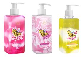 Kit 12 Gel Hidratante Frutas Vermelhas Soul Cosméticos 280ml Nutrição e Perfume Delicado
