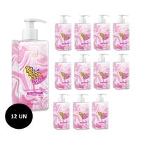 Kit 12 Gel Hidratante Frutas Vermelhas Soul Cosméticos 280ml Nutrição e Perfume Delicado