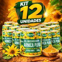Kit 12 Gel Massageador Arnica Pura 200g Rhenuks Extra Forte Massagem Dor Muscular Alivio Rapido Kit 12 Gel Massageador Arnica Pura 200g Rhenuks Extra Forte Massagem Dor Muscular Alivio Rapido