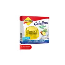 Kit 12 gelatina abacaxi zero acucar baixo teor de sodio nao contem gluten lowcucar 10g