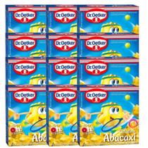 Kit 12 Gelatina Dr. Oetker Sabor Abacaxi 20gr