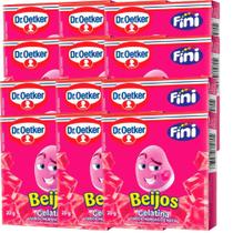 Kit 12 Gelatina Fini Beijos Dr. Oetker 20gr