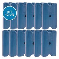Kit 12 Gelo Placa Gel Artificial Reutilizável Rígido 400ml Kit 12 Gelo Placa Gel Artificial Reutilizável Rígido 400ml