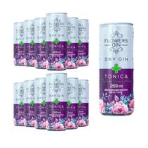 Kit 12 Gin Dry Tônica Coco E Açaí Flowers 269ml
