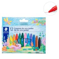 Kit 12 Giz de Cera Staedtler Crayones Jumbo 12 Cores Gizão Escolar Barato