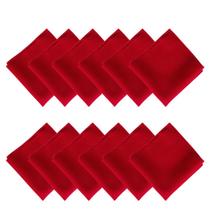 Kit 12 Guardanapo de Tecido Oxford 35x35cm Mesa Posta