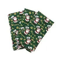 Kit 12 Guardanapo Tecido Tricoline Algodão Para Natal 40x40 Kit 12 Guardanapo Tecido Tricoline Algodão Para Natal 40x40