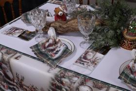 Kit 12 Guardanapos Kit 12 Porta Talher Natal Cozinha Mesa Posta Decoração, Ceia, Jantar