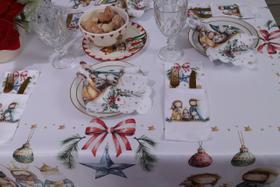 Kit 12 Guardanapos Kit 12 Porta Talher Natal Cozinha Mesa Posta Decoração, Ceia, Jantar