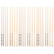 Kit 12 Hashis de Bambu Palitos de Comida Japonesa Sushi 24cm Estampas Geométricas
