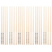 Kit 12 Hashis de Bambu Palitos de Comida Japonesa Sushi 24cm Estampas Geométricas