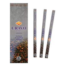 Kit 12 Incensos Indiano Cravo Proteção, Energia e Aroma Intenso