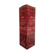 Kit 12 Incensos Indianos Sândalo e Canela Aroma Amadeirado Kit 12 Incensos Indianos Sândalo e Canela Aroma Amadeirado