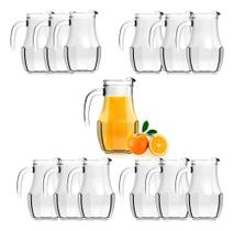 Kit 12 Jarra Vidro Para Suco Água Vitamina Restaurante Bar
