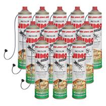 Kit 12 JIMO Cupim Contra Cupim Brocas e Formigas Alto Poder Residual e de Penetração Aerossol 400ml