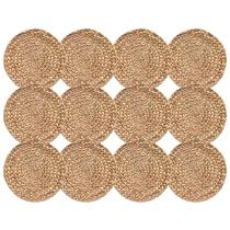 Kit 12 Jogo Americano Fibra Natural Jacinto 38Cm Rafimex